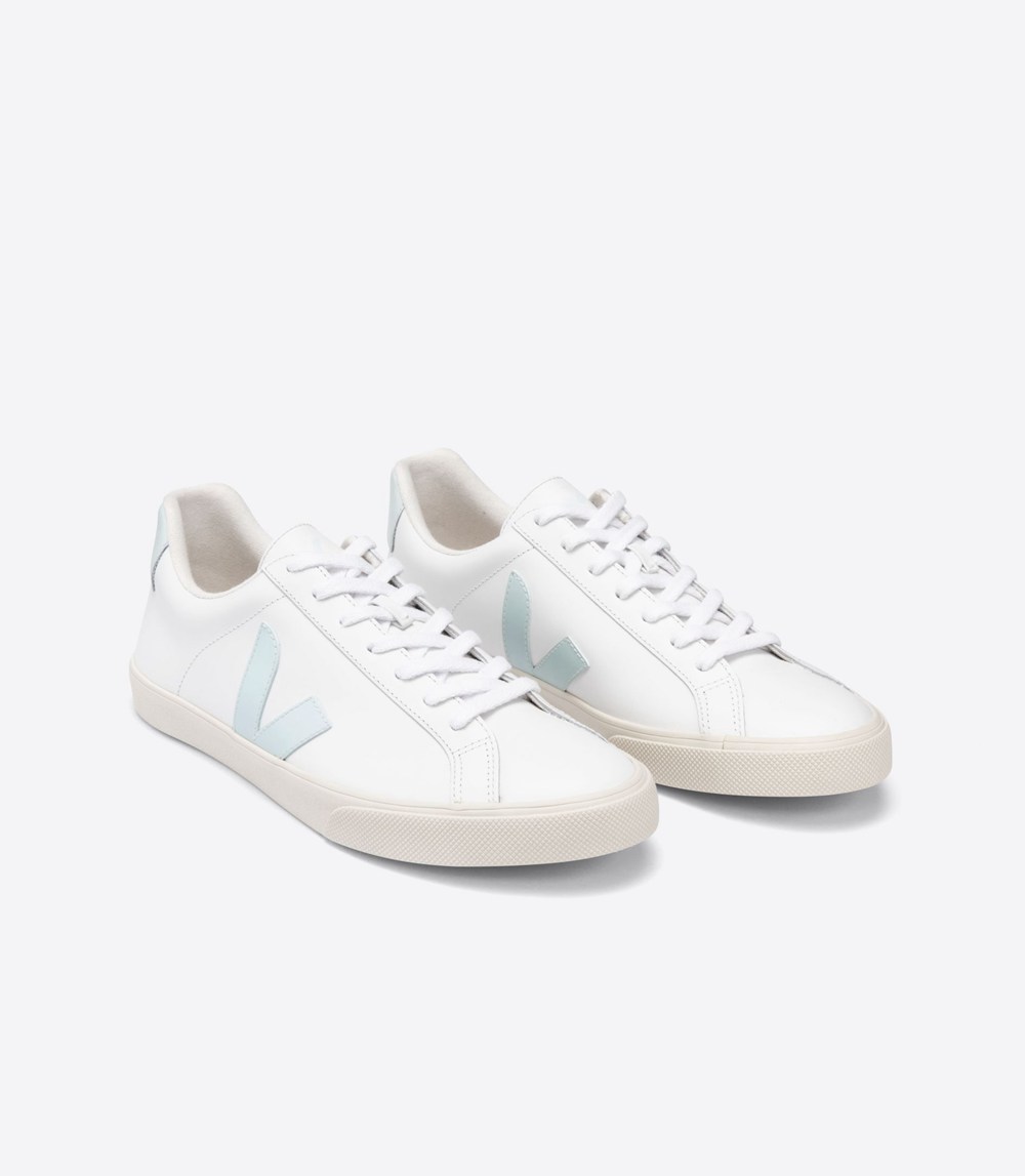 Veja Trainers Mens White - Esplar Leather - BTLZ-69721